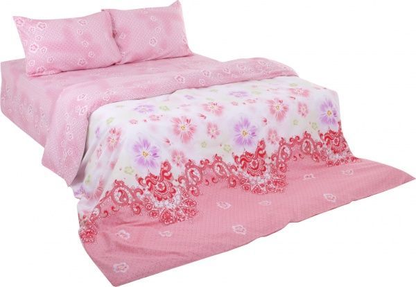 Комплект постельного белья Вильям 2 розовый Zastelli 