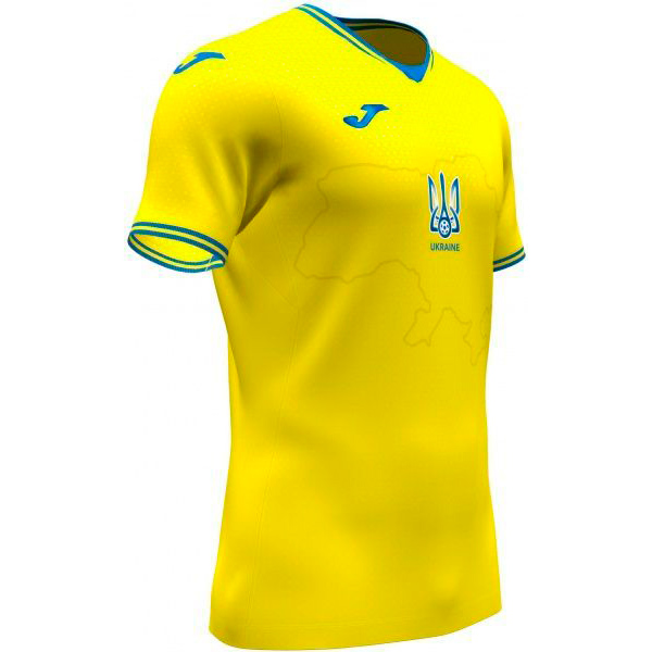 Футболка форми збірної України 2021 Joma FED. FUTBOL UCRANIA SHORT SLEEVE T-SHIRT AT102404A907 р. L жовтий