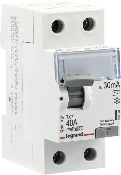 Диференційне реле Legrand 2Р 40A 30mA-AC 403001