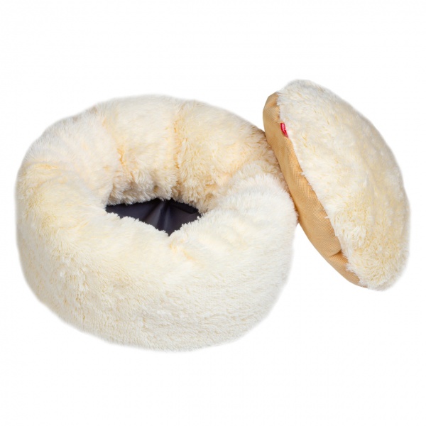 Лежак RED POINT 60х60х20 см текстиль персиковый