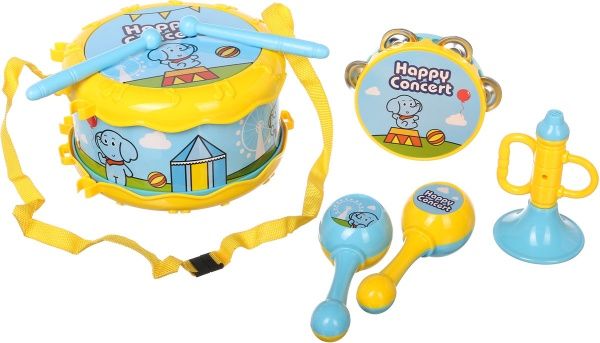 Игровой набор Shantou Барабан, дудка, бубенчик I691832