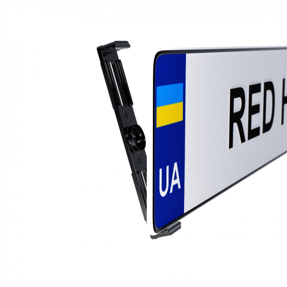 Рамка под номерной знак RED HILL Классическая черная СО-00001