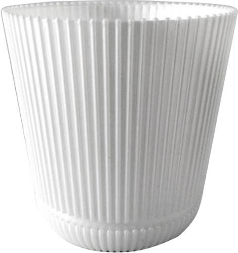 Горщик пластиковий Гелиос круглий 0,75л білий 