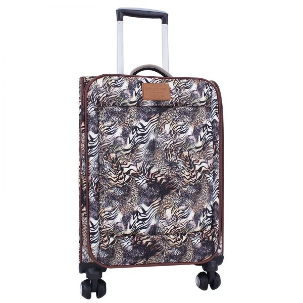Чемодан Bagland Леопард 36 л коричневый 725 (0037966194) 