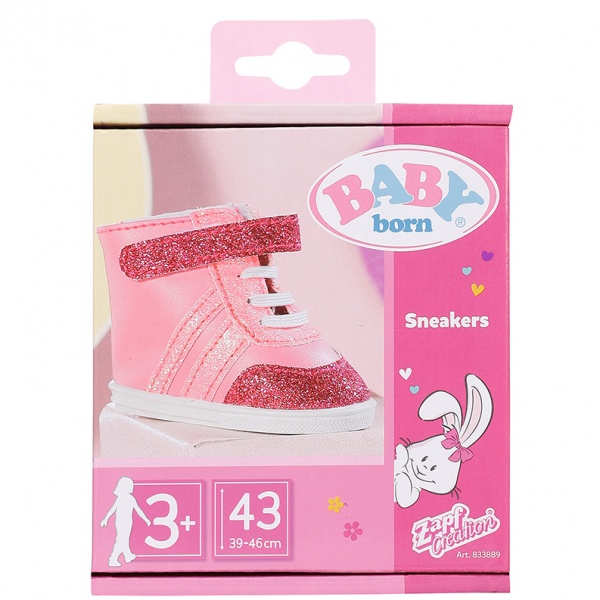 Обувь для куклы Zapf Baby Born - Розовые кеды 833889