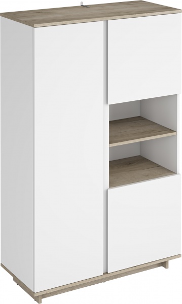 Шкаф Грейд 3д низкий Concept дуб крафт серый / нимфея альба 