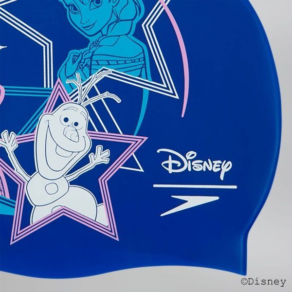 Шапочка для плавания Speedo SLOGAN_PRT_CAP_JU 8-08386C708 one size синий