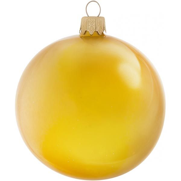 Куля новорічна помаранчева 80 мм