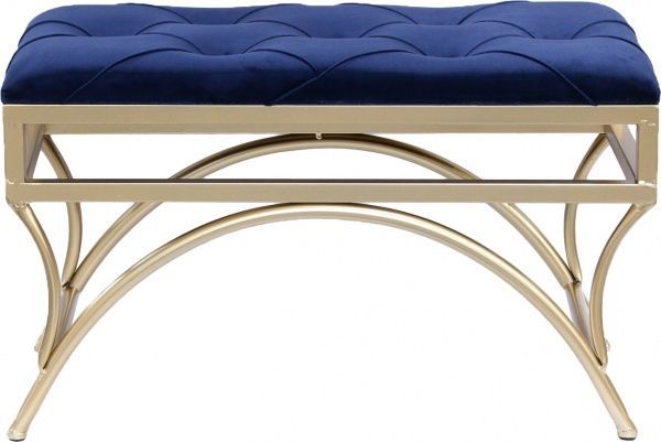 Банкетка 65х34х39 см синя 