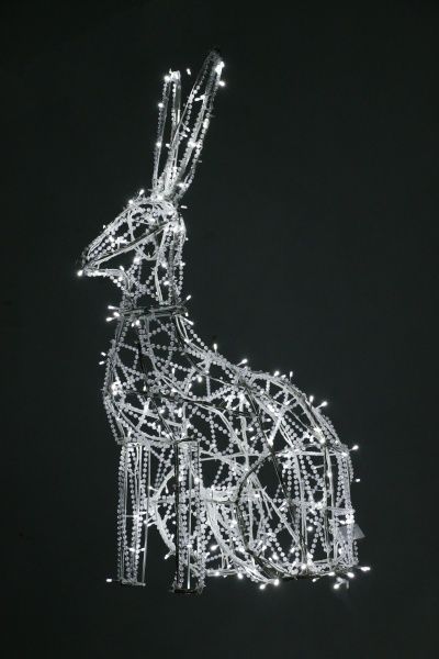 Декоративная фигура LED Заец 102 см 