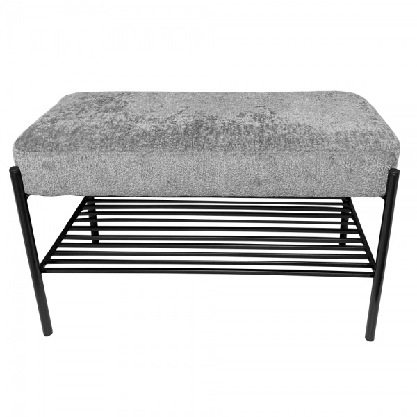 Банкетка Біатрис сірий верх 350x740x450 мм чорний 