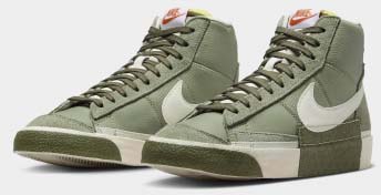 Кроссовки Nike BLAZER MID '77 PRO CLUB DQ7673-301 р.42 зеленый