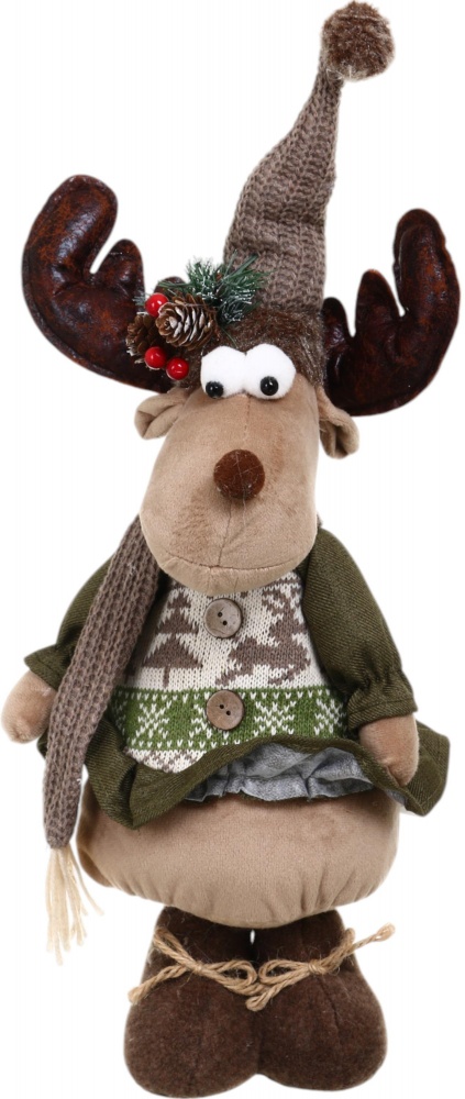 Декорація новорічна Лось що стоїть в асортименті AG24082AB 47 см