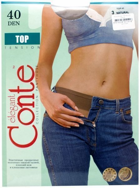 Колготки Conte TOP 40 den natural р. 2 бежевый 