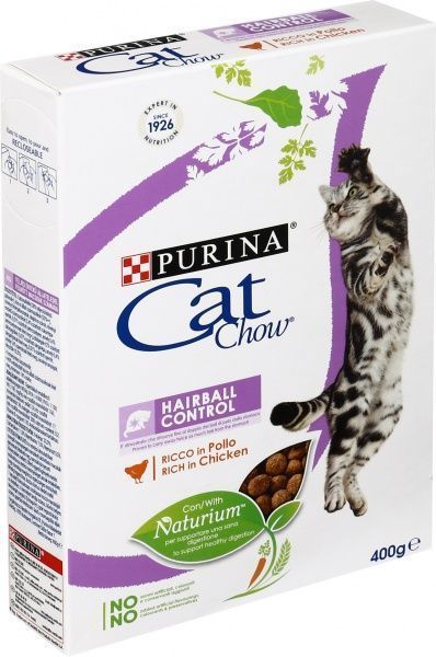 Корм Purina Cat Chow Hairball з куркою 400 г