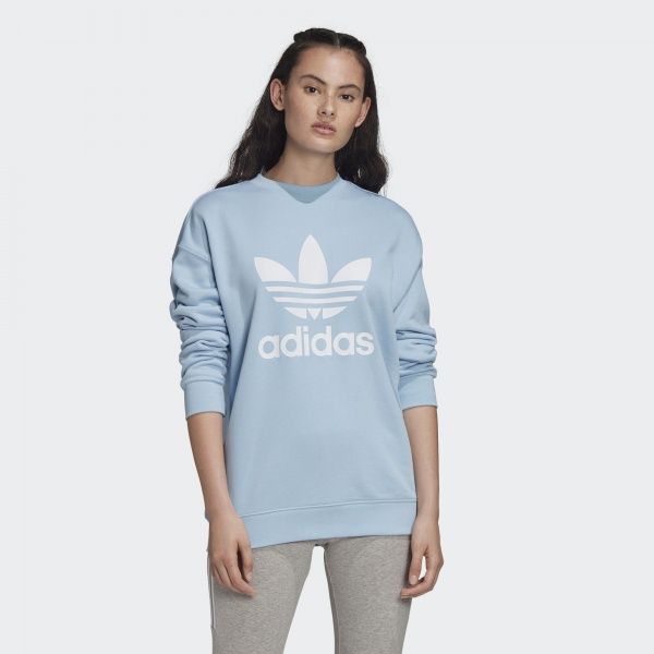 Світшот Adidas TRF CREW SWEAT FM3289 р. 34 блакитний