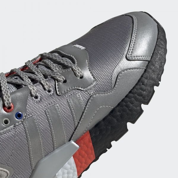 Кроссовки Adidas NITE JOGGER FV3787 р.10,5 серебристый