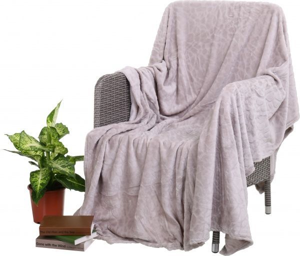 Плед Flannel Embossed Dove 200x220 см бежевий La Nuit 