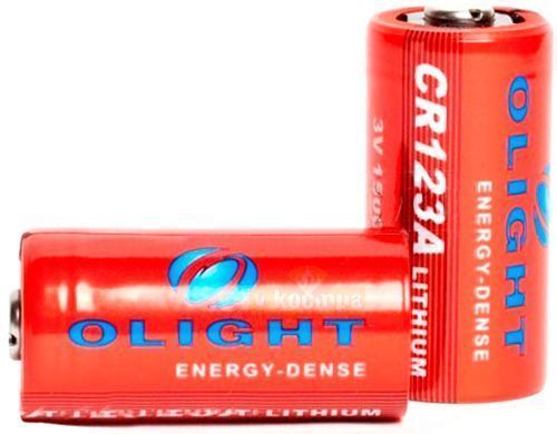 Батарейка Olight CR123A 3.0V,1600mAh красный