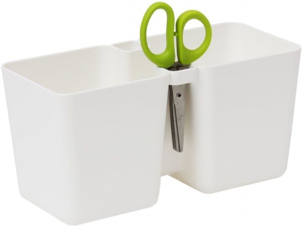 Горшок пластиковый Prosperplast Cube прямоугольный 2,5л белый (19509-449) 