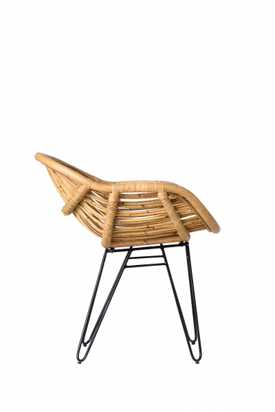 Кресло ротанговое Cruzo Ники 76x53x56 см натуральный 