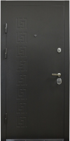 Дверь входная Министерство дверей КУ-Орнамент мрамор темный 2050х860 мм левая