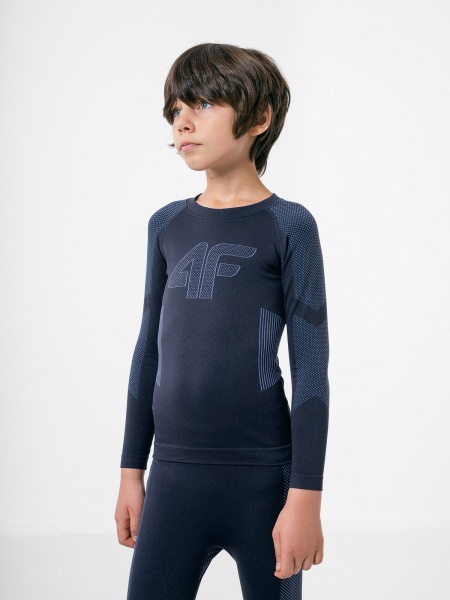 Комплект термобелья 4F SEAMLESS UNDERWEAR JBIMB001B HJZ22-JBIMB001B-31S р.140/146 синий