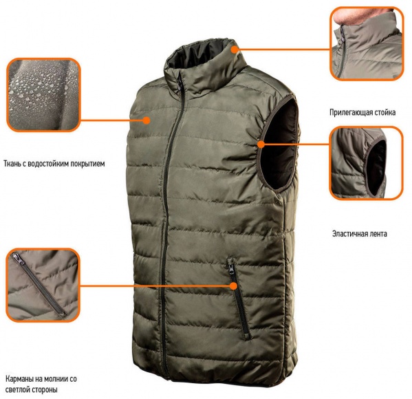 Жилет робочий NEO tools САМО двосторонній р. M 81-533 зелений