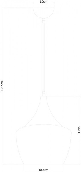 Підвіс Arte Lamp CappelloA3407SP-1WH 1x40 Вт E27 білий 