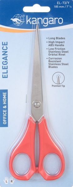 Ножиці універсальні Kangaro EL-73Y 185 мм 