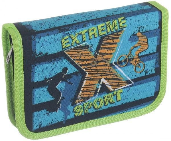 Пенал школьный Экстримальный спорт разноцветный