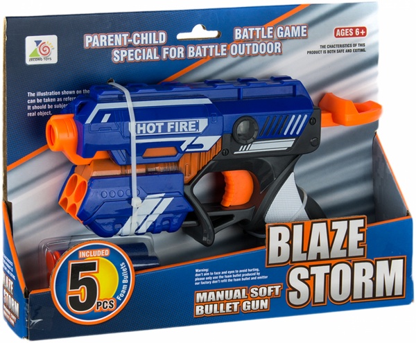 Игрушечное оружие Zecong Toys 5 мягких пуль 7036A