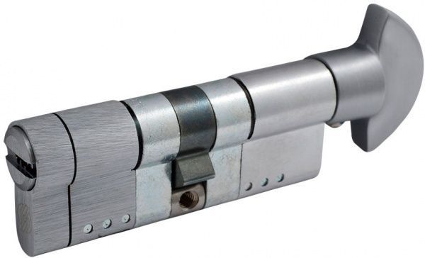 Цилиндр Securemme 3220PCS40401X5 К22 51730 40x40 ключ-вороток 80 мм матовый хром