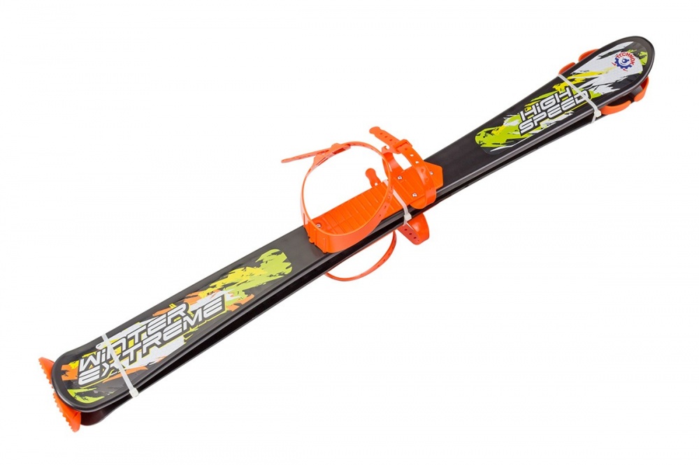 Лижі ТехноК 85 см з палицями дитячі 9260