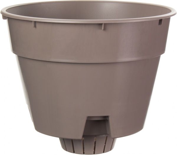 Горщик пластиковий Santino Latina круглий 2,5л сірий (L1 SAD) 