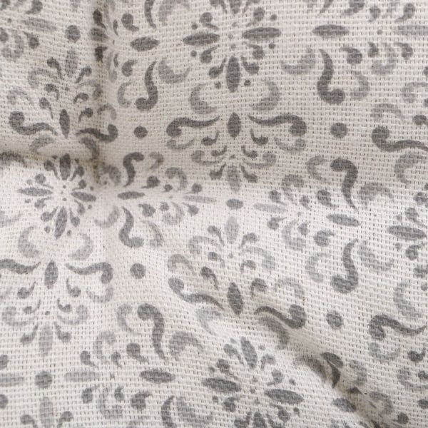 Подушка на стілець Сірий вітраж 40x40 см Прованс