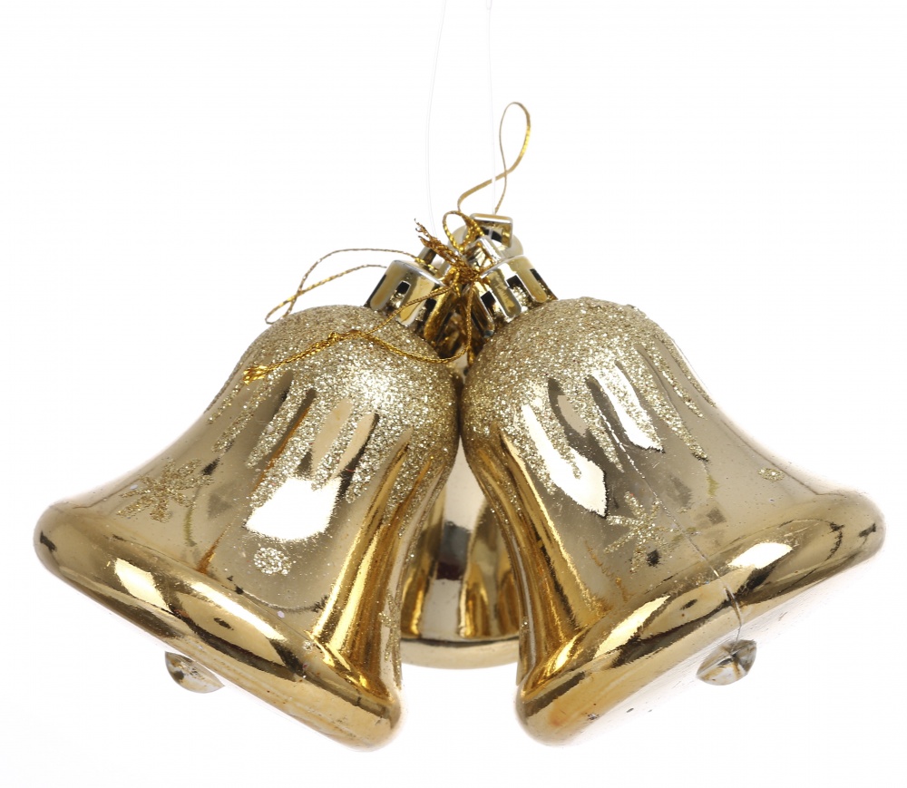 Набір підвісок 3 шт дзвіночок 3 кольори в асортименті 6 см EPI-