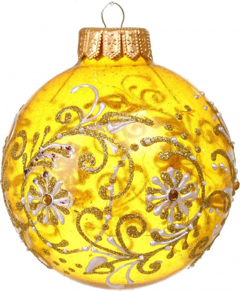 Куля новорічна Декор-престиж d 100 мм в асортименті