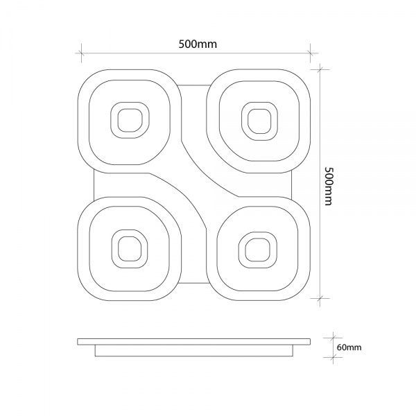 Светильник светодиодный Светкомплект 110 Вт белый 2800-6000+RGB К ACRYLIC 08S 110W 