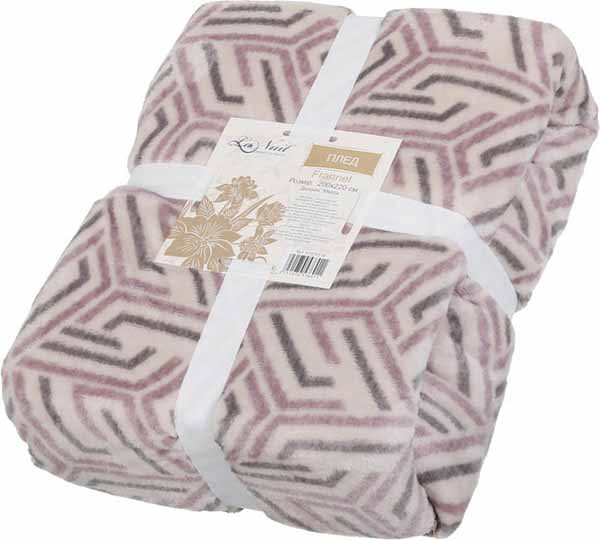 Плед Frannel Metrix 200x220 см сірий La Nuit 