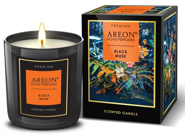 Свічка ароматична АРЕОН Чорний Мускус 