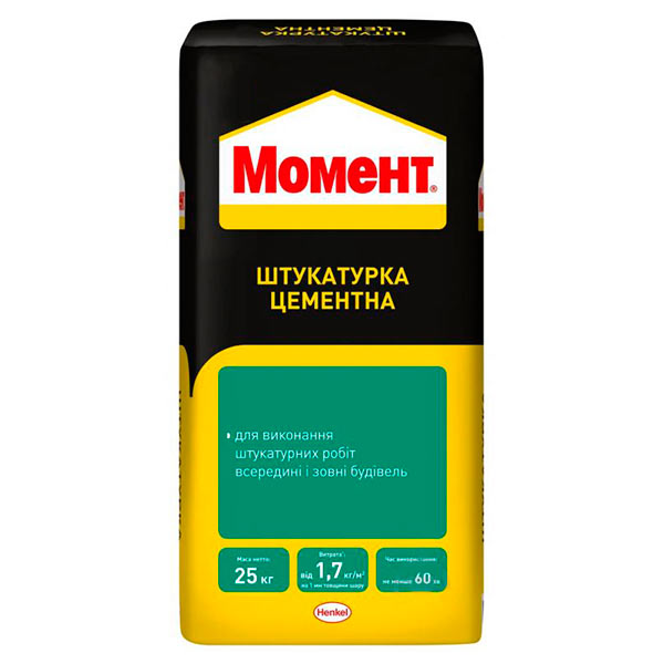 Штукатурка Момент цементна 25 кг