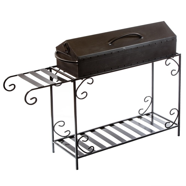 Мангал-барбекю Metalzavod Мангал-барбекю MB15-3D на 15 шампуров 3 мм на дровнице