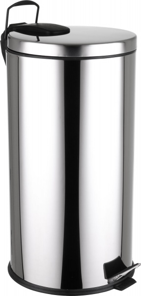 Відро EFOR Metal для сміття з педаллю 8000064164078 40 л сірий металік 64164