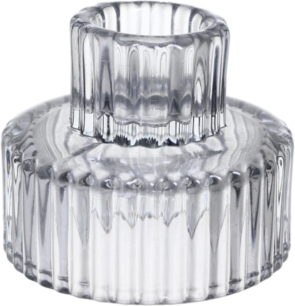 Подсвечник стеклянный серый 6.5х5.5 см LY-1210 Sensio