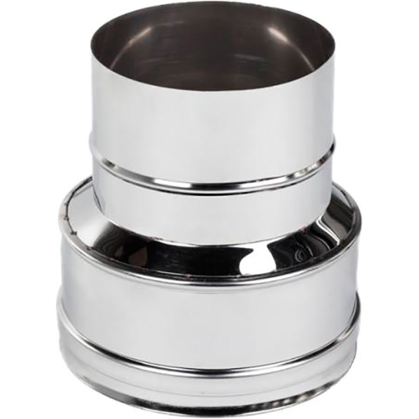 Переходник дымоходный 0,5 мм нерж Ф115+/120- мм Versia-Lux 