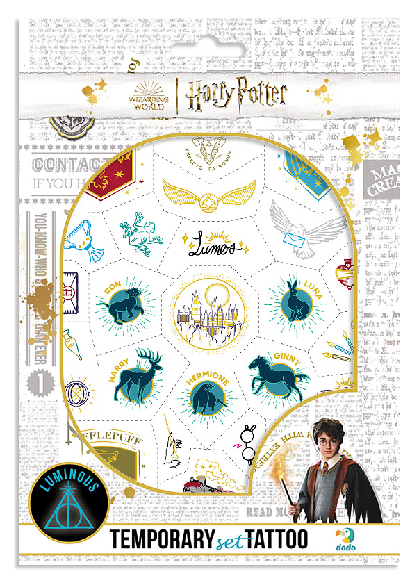 Набір наклейок-татуювань DoDo Harry Potter. Символи 200505