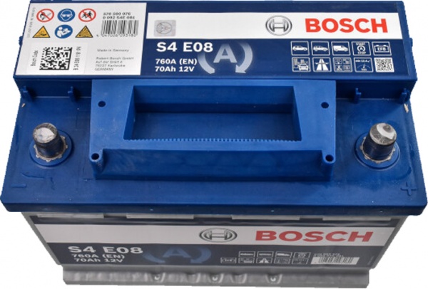 Аккумулятор автомобильный Bosch 70Ah 760A 12V «+» справа (BO 0092S4E081)