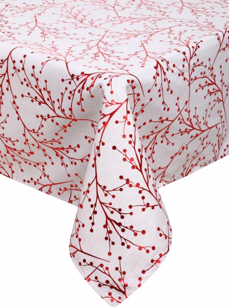 Скатерть Veronika 140x180 см белый с рисунком Luna 