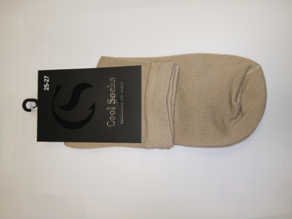 Шкарпетки чоловічі Cool Socks 17307 р. 25-27 бежевий 1 пар 